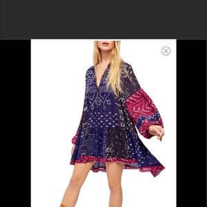 NWT Free People Shibori tunic size XS